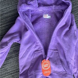 Girls zip up fleece hoodie new with tags